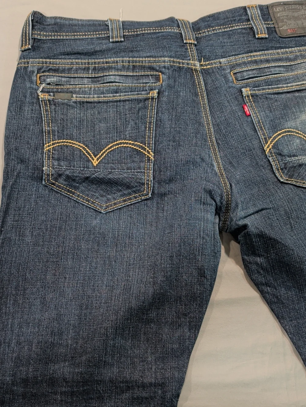 Levi's 511 Slim Indigo Denim Jeans - Size 40x32